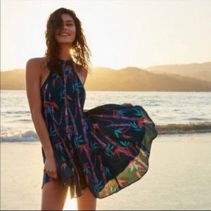 Urban outfitters | Kimchi Blue | Green high neck low back dress